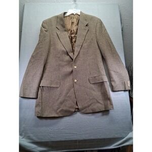 Carlos Mandrone Men Brown Blazer Jacket Made In Canada Size44